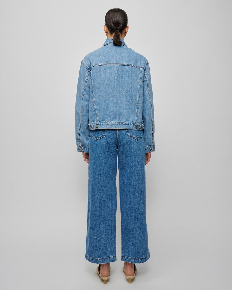 Nanushka MAREN - Denim jacket - Light blue outlook