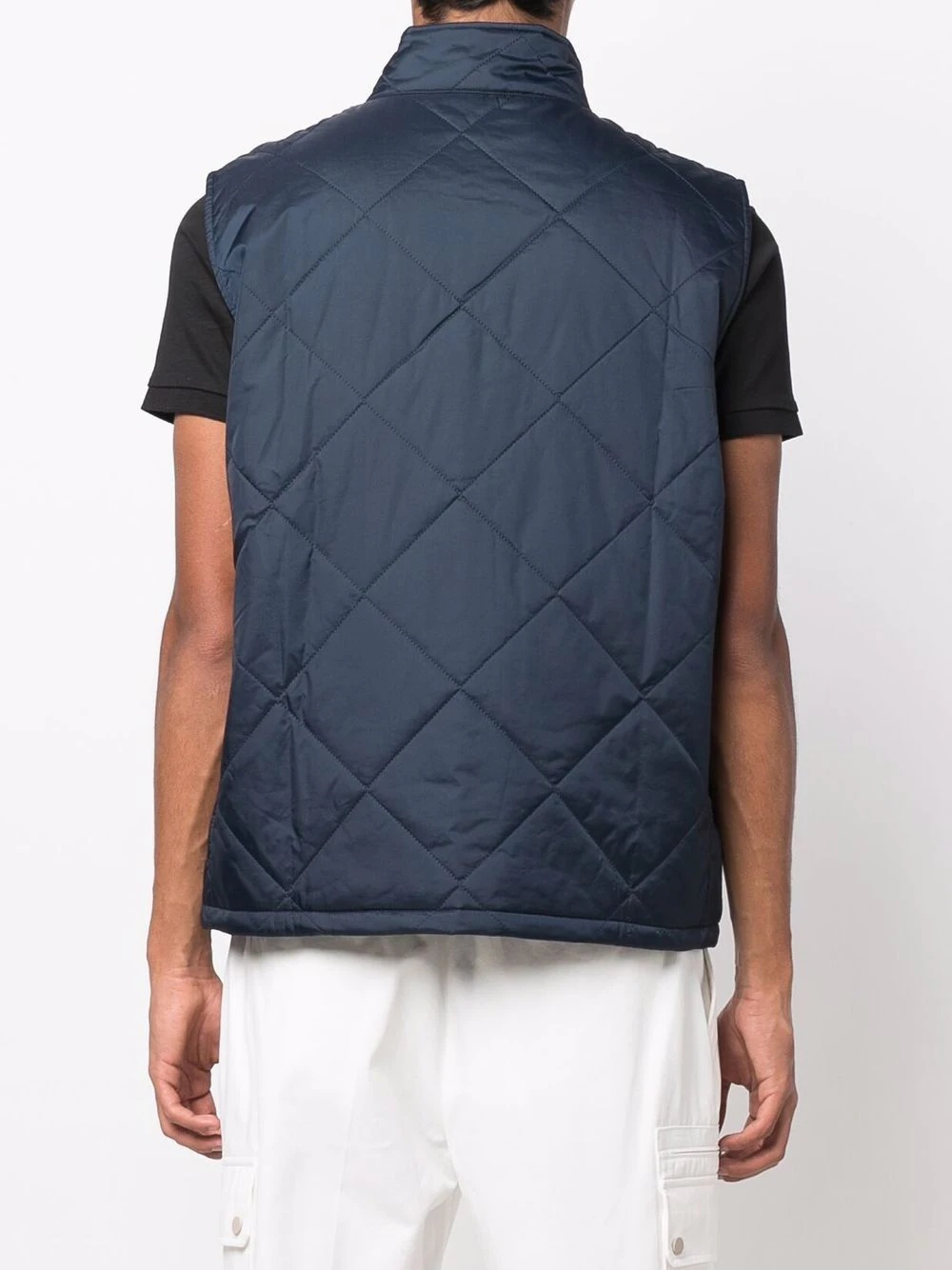 quilted zip-up gilet - 4