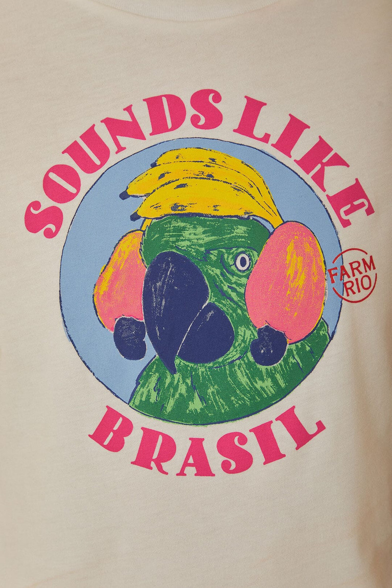 White Sounds Like Brasil Organic Cotton Baby T-Shirt 4