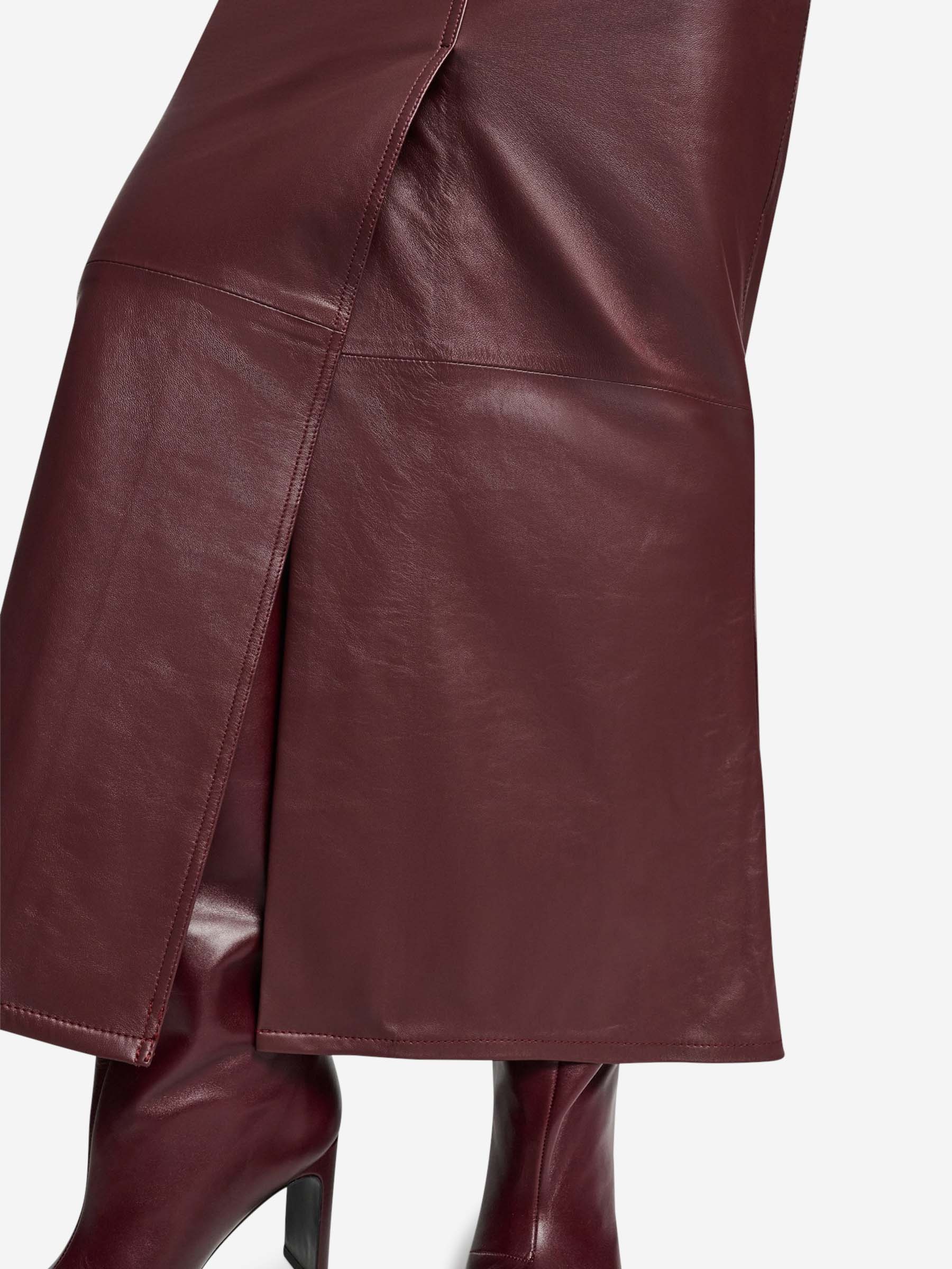 MAXI LEATHER SKIRT - 7