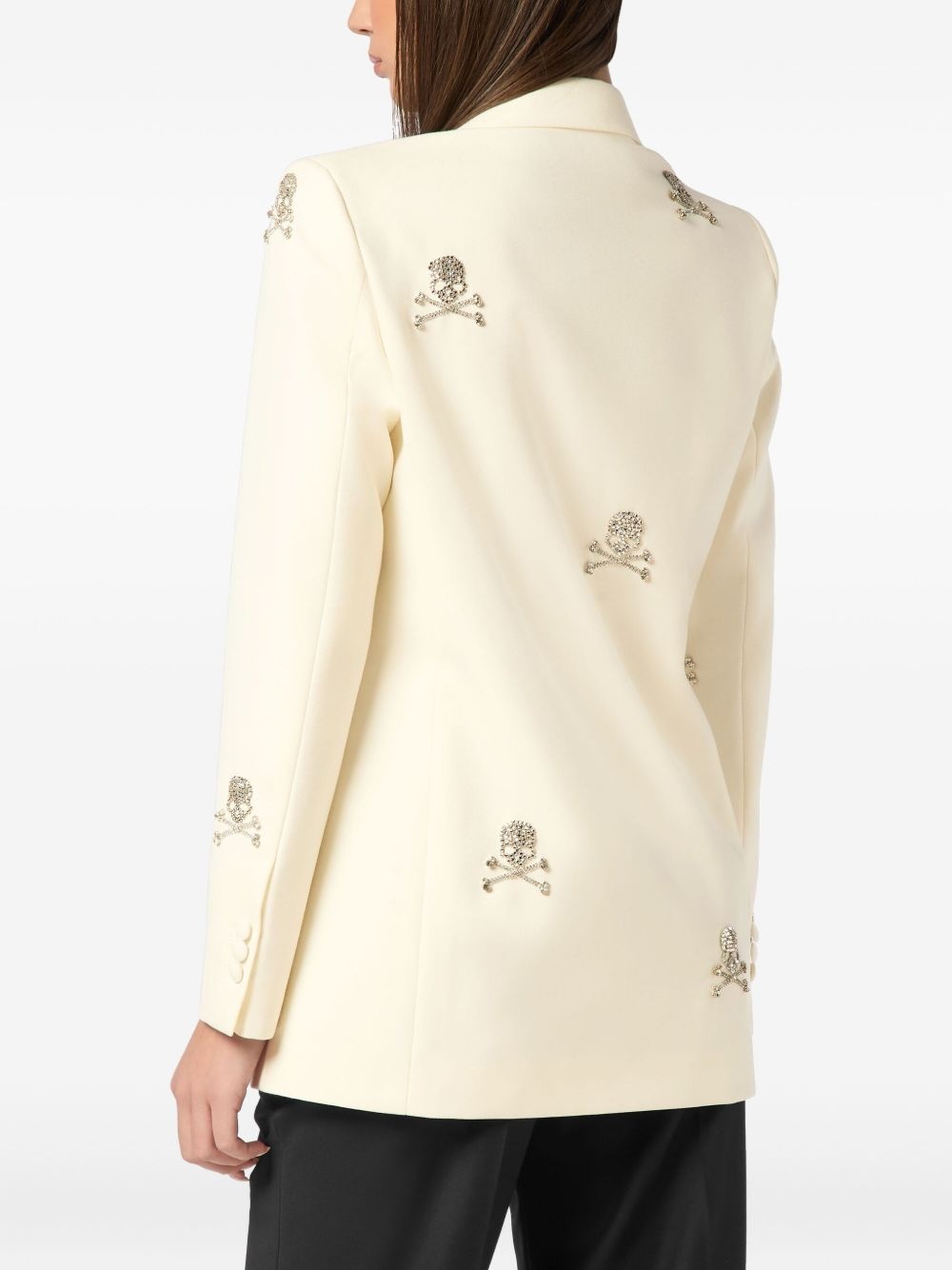Skull Strass blazer - 4