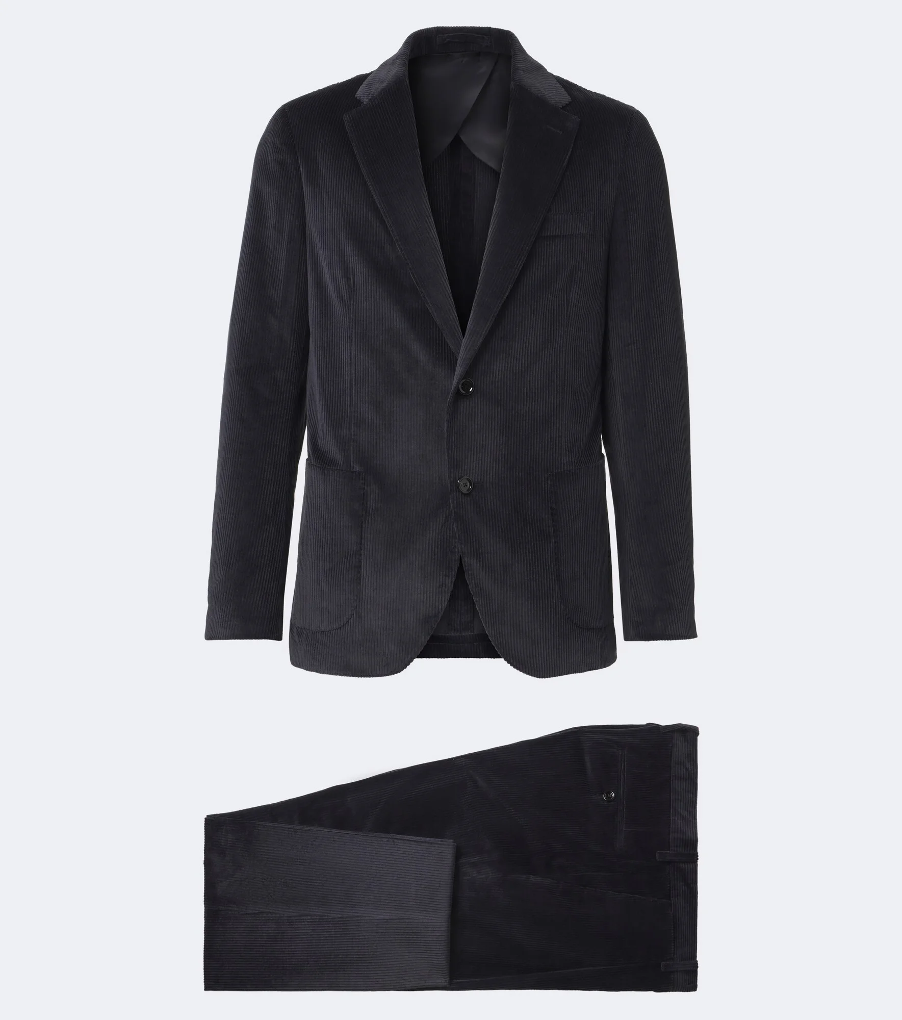 Cotton and cashmere corduroy suit - 1