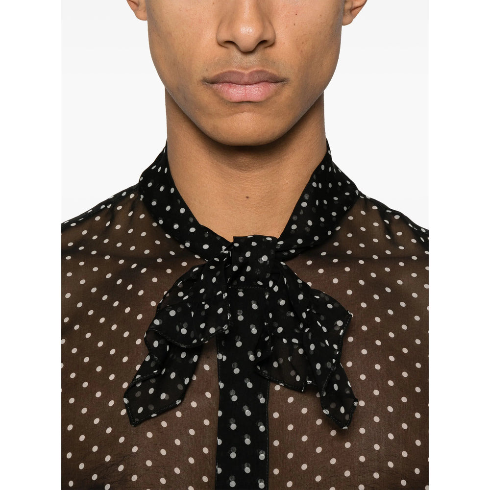 Saint Laurent Black Shirts Men - 2