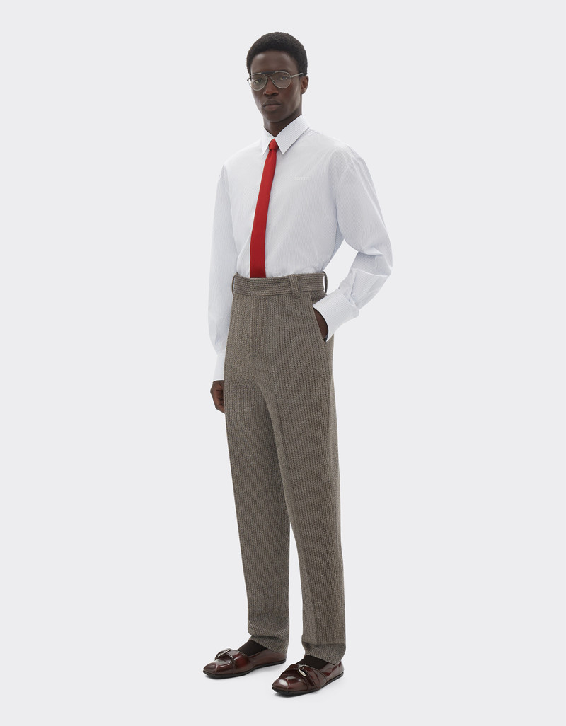 Trousers in mélange wool twill 3