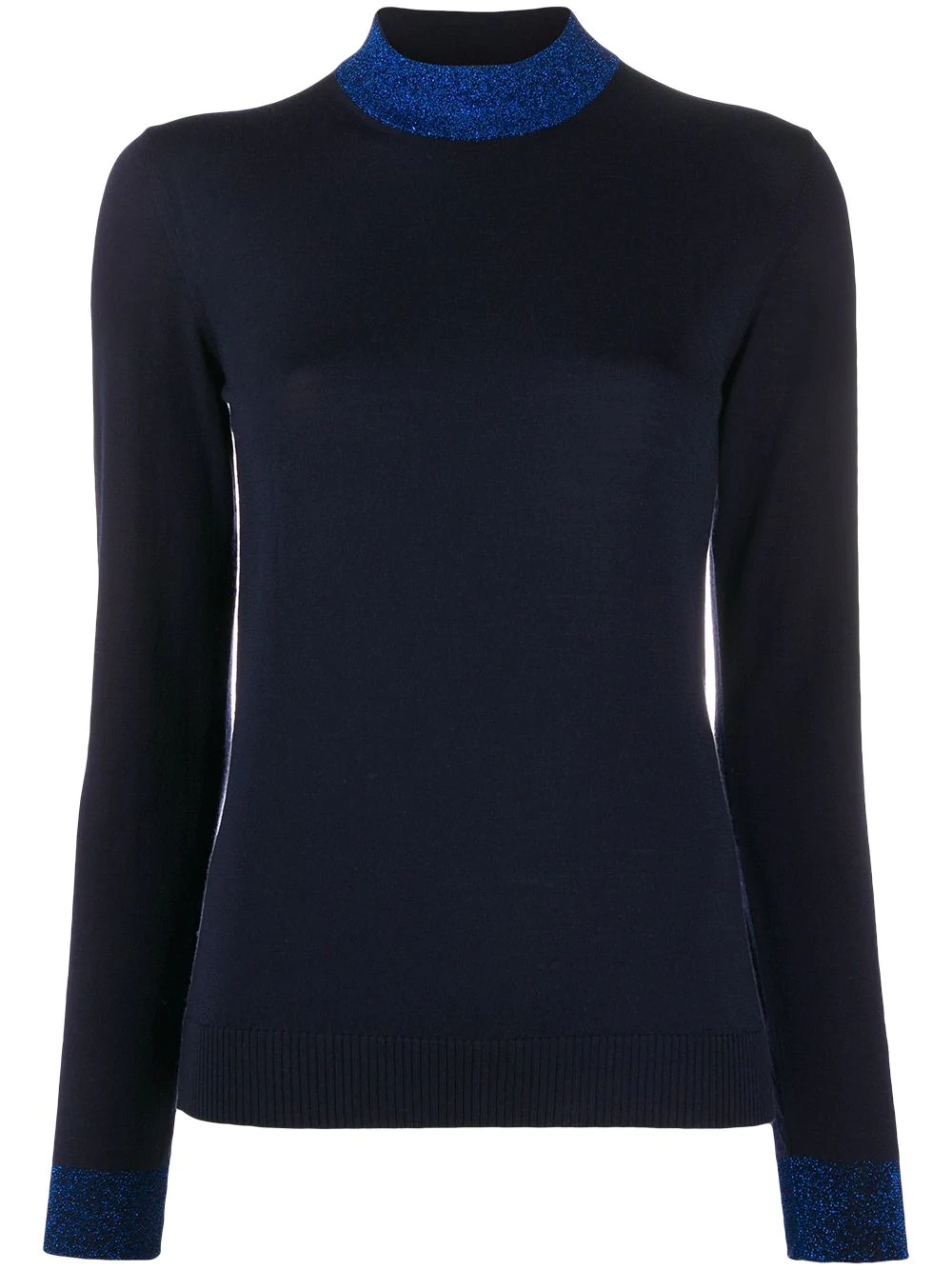 mock neck stretch jumper - 1