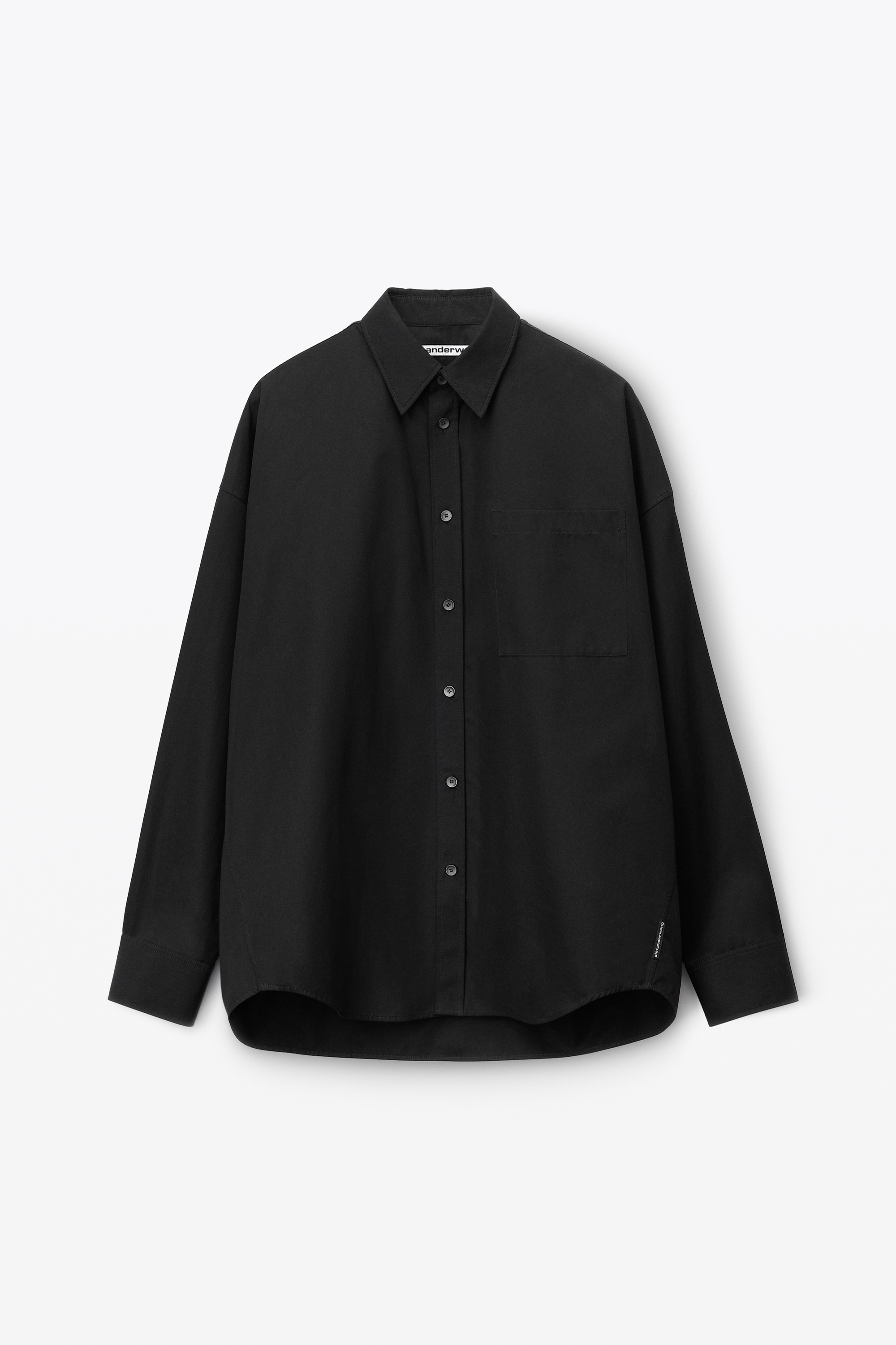 button down logo shirt in cotton - 1