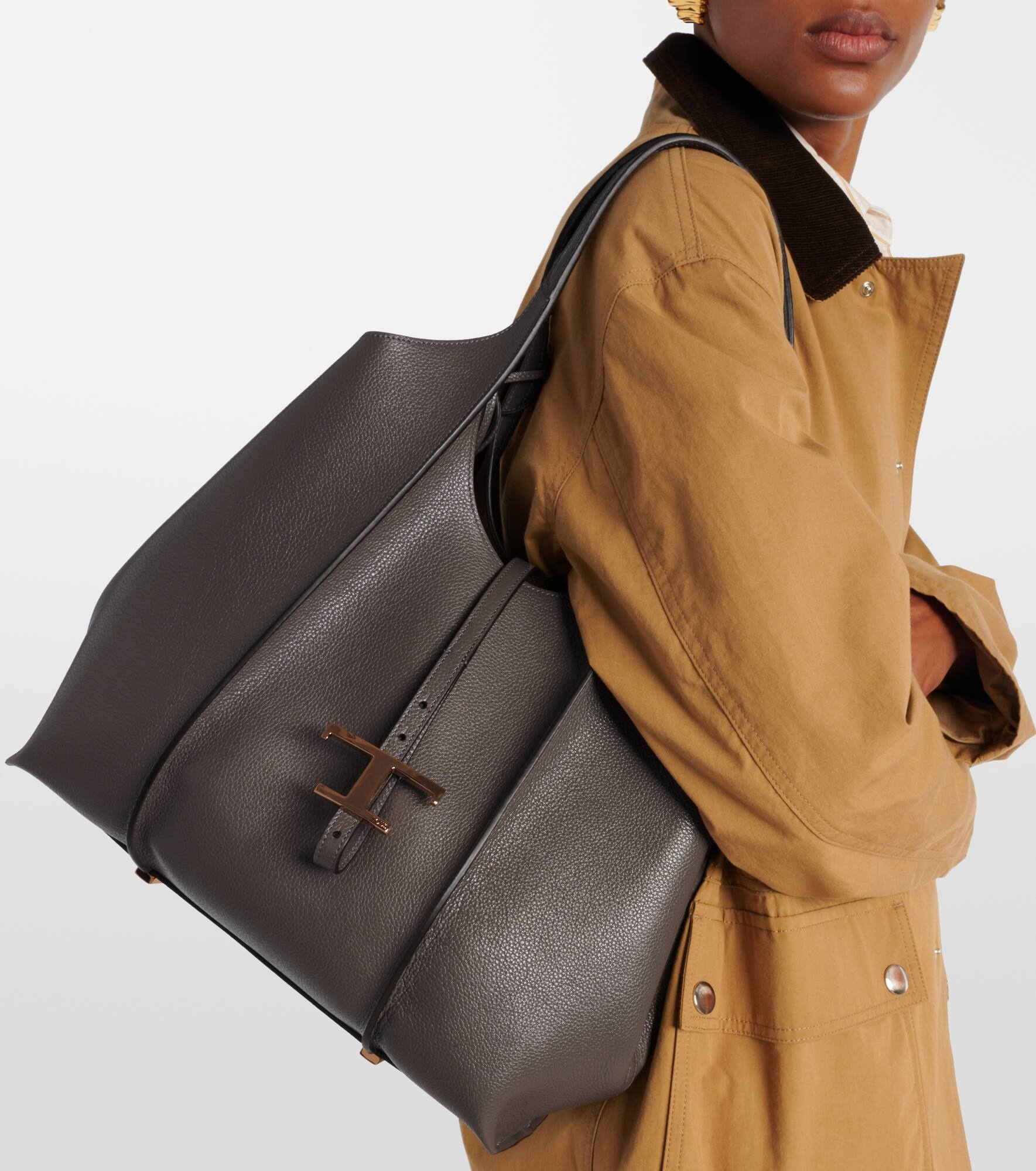 T Timeless Medium leather tote bag - 2