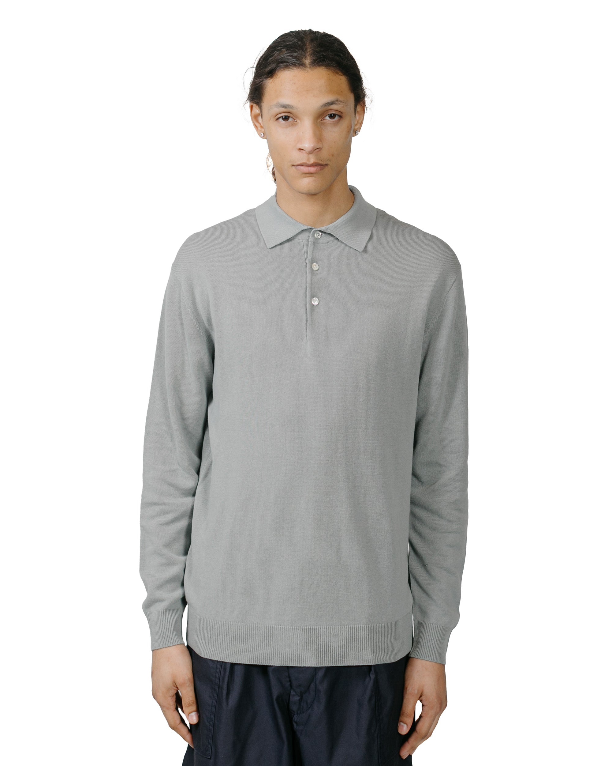Knit Polo 12G Ice Blue - 2