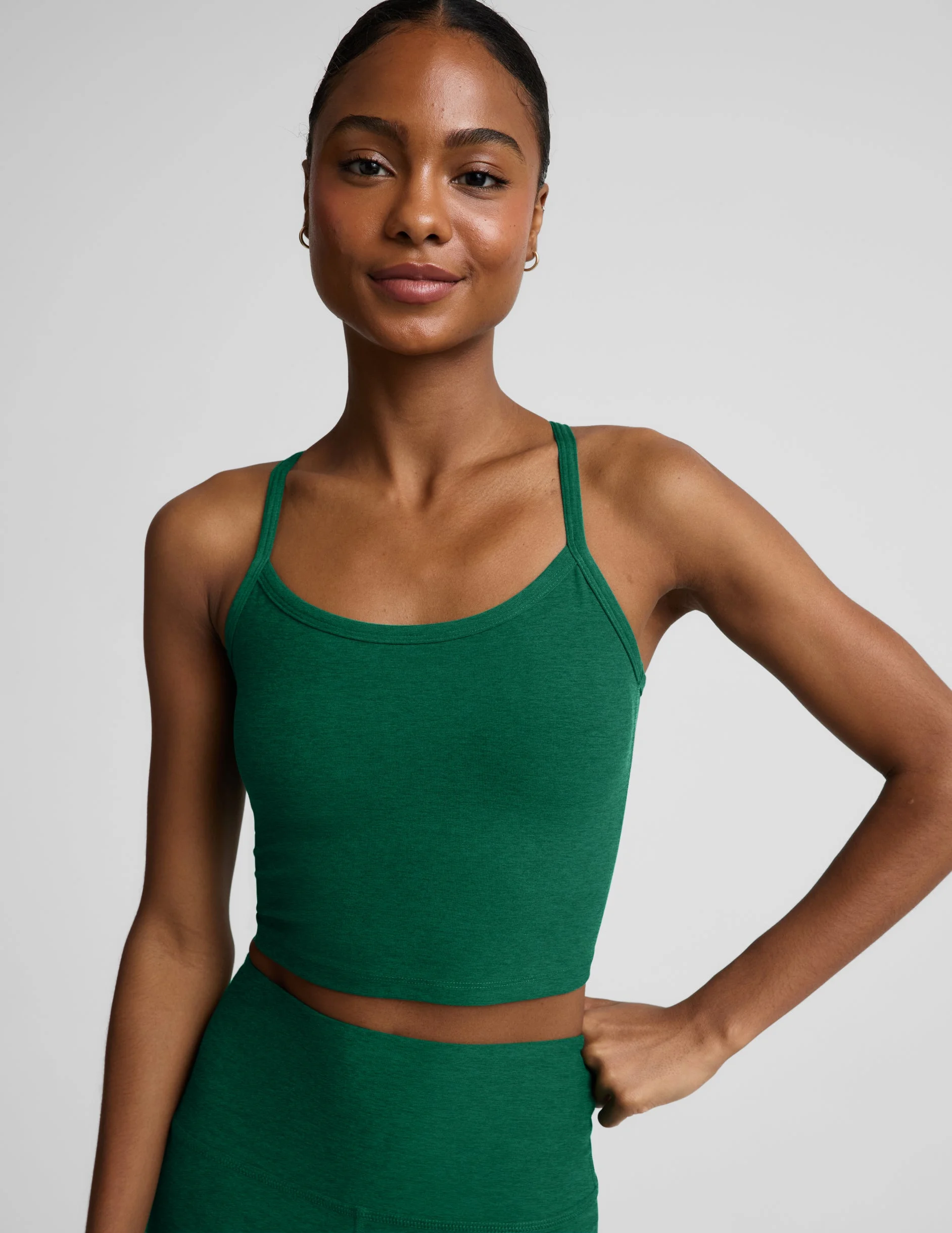 Spacedye™ Slim Racerback Cropped Tank - 1