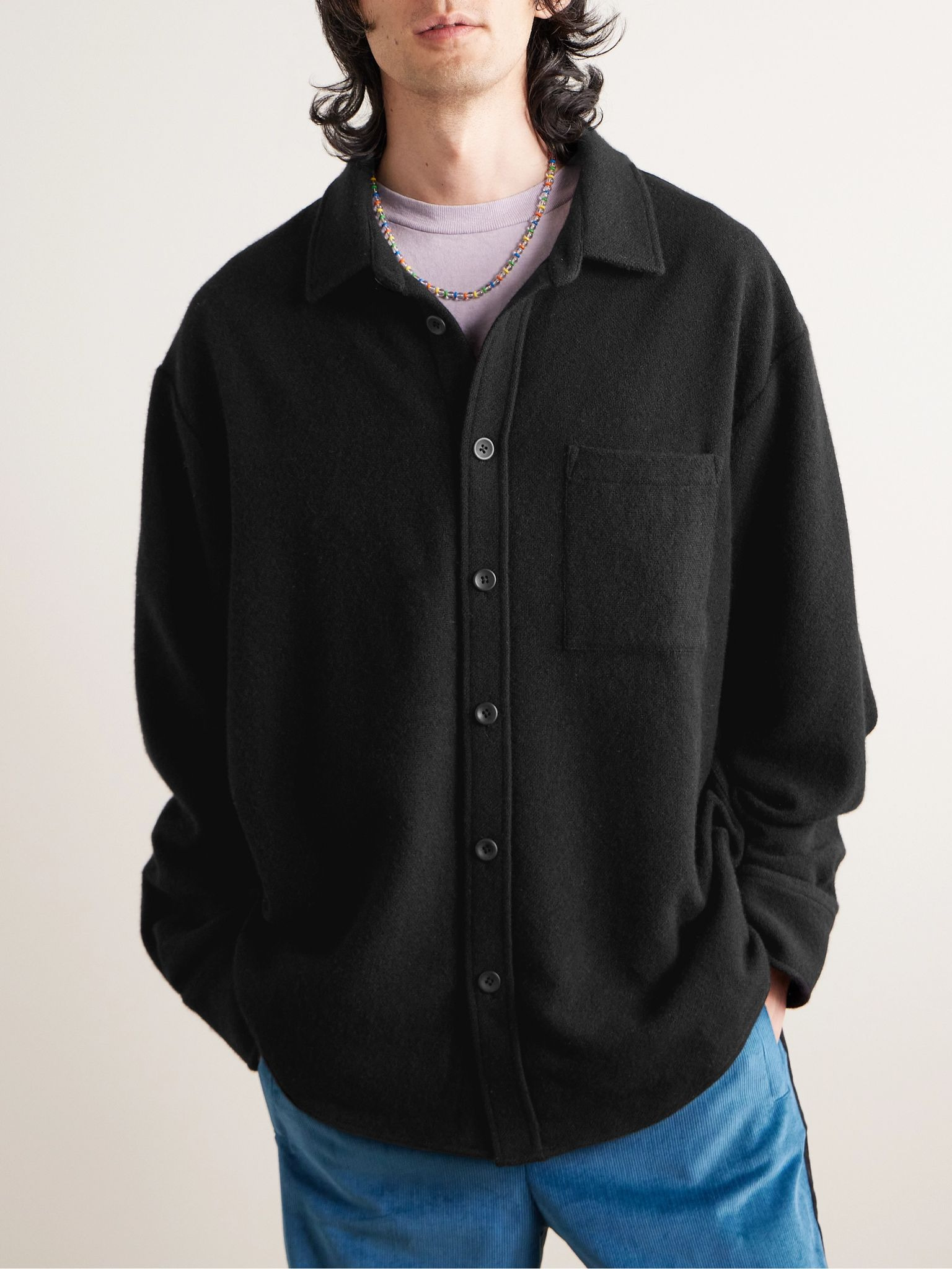 Cashmere Overshirt Black - 3