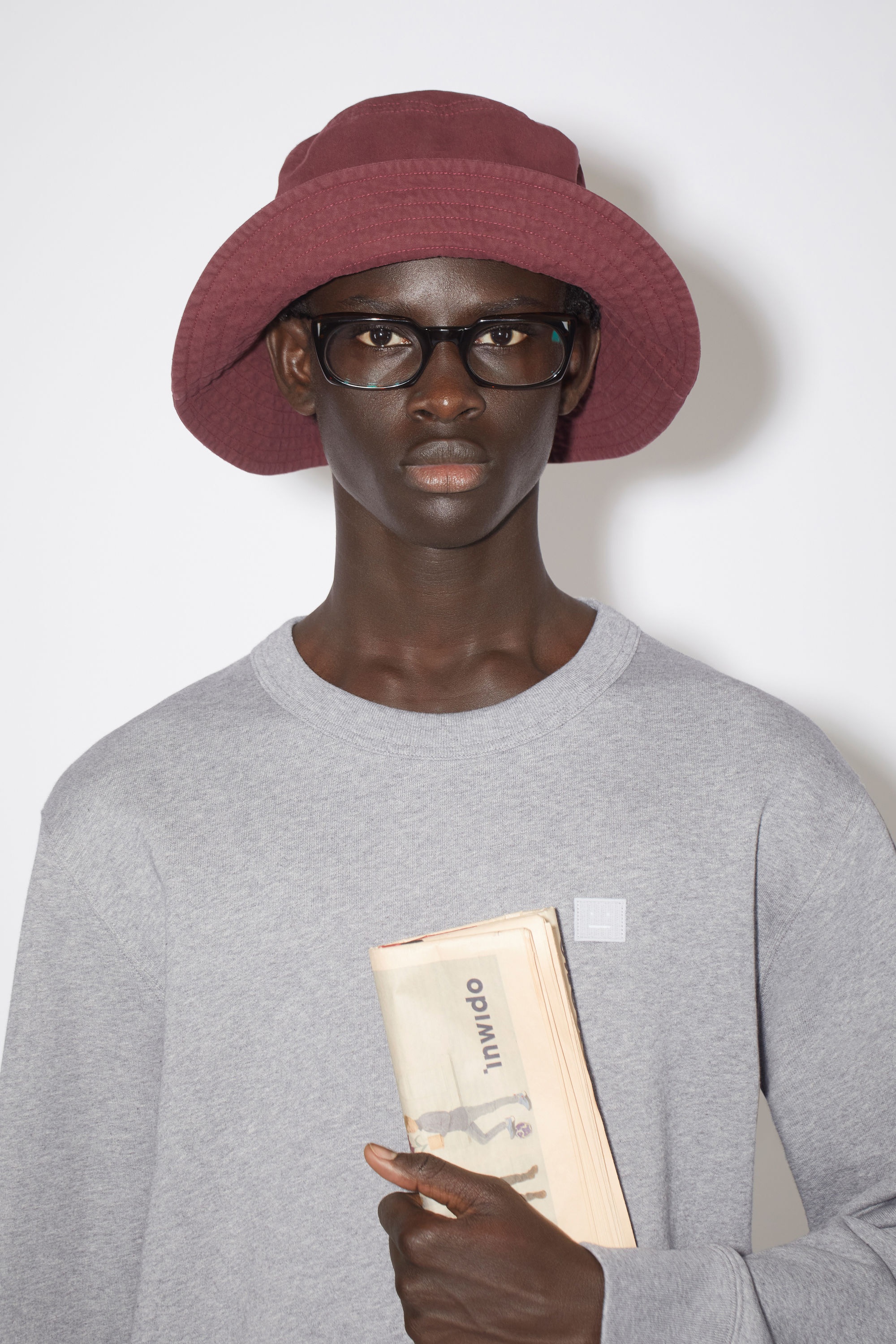 Bucket hat - Wine red - 3