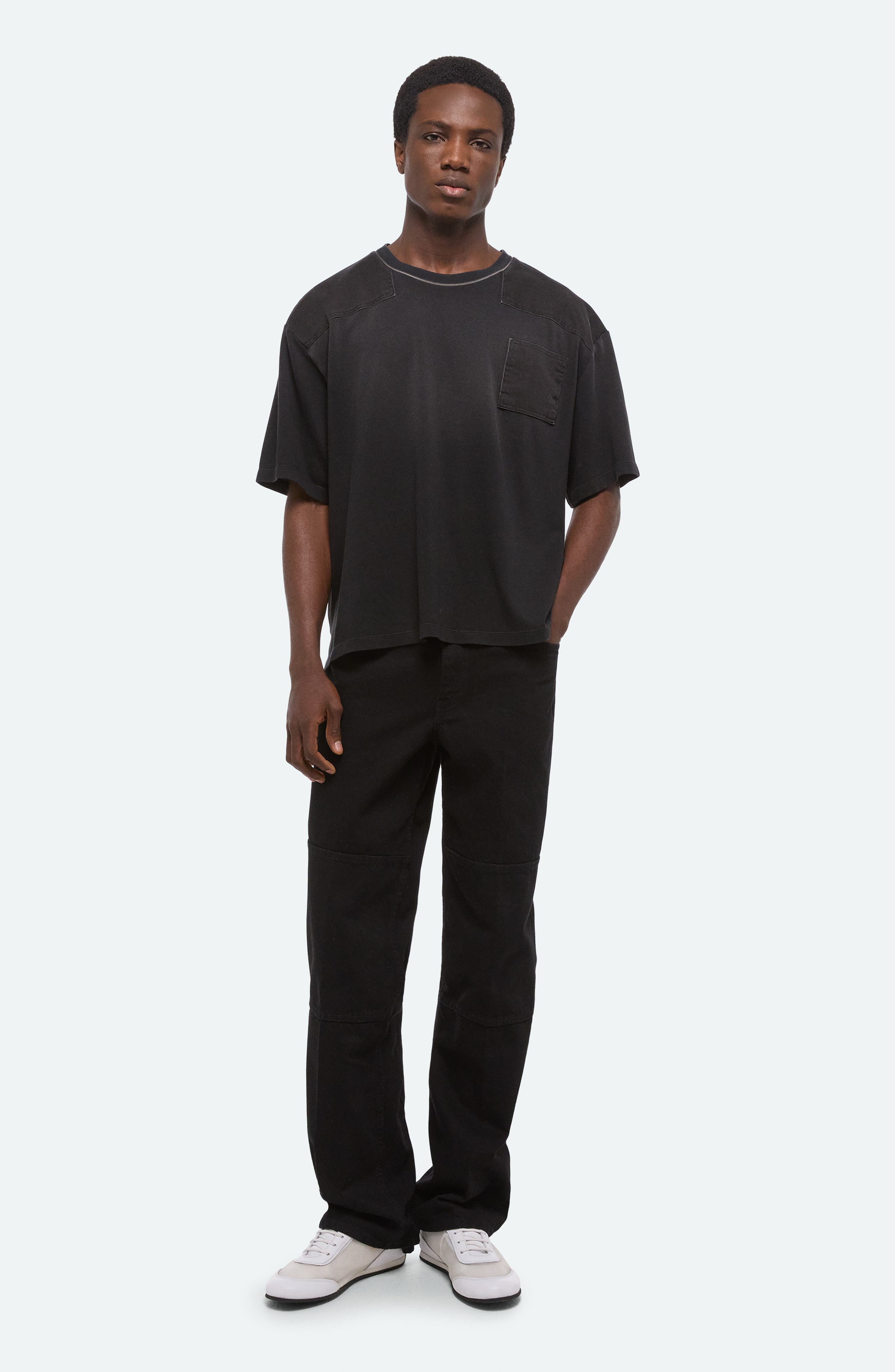 Helmut Lang Patch Cotton T-Shirt in Black at Nordstrom - 7