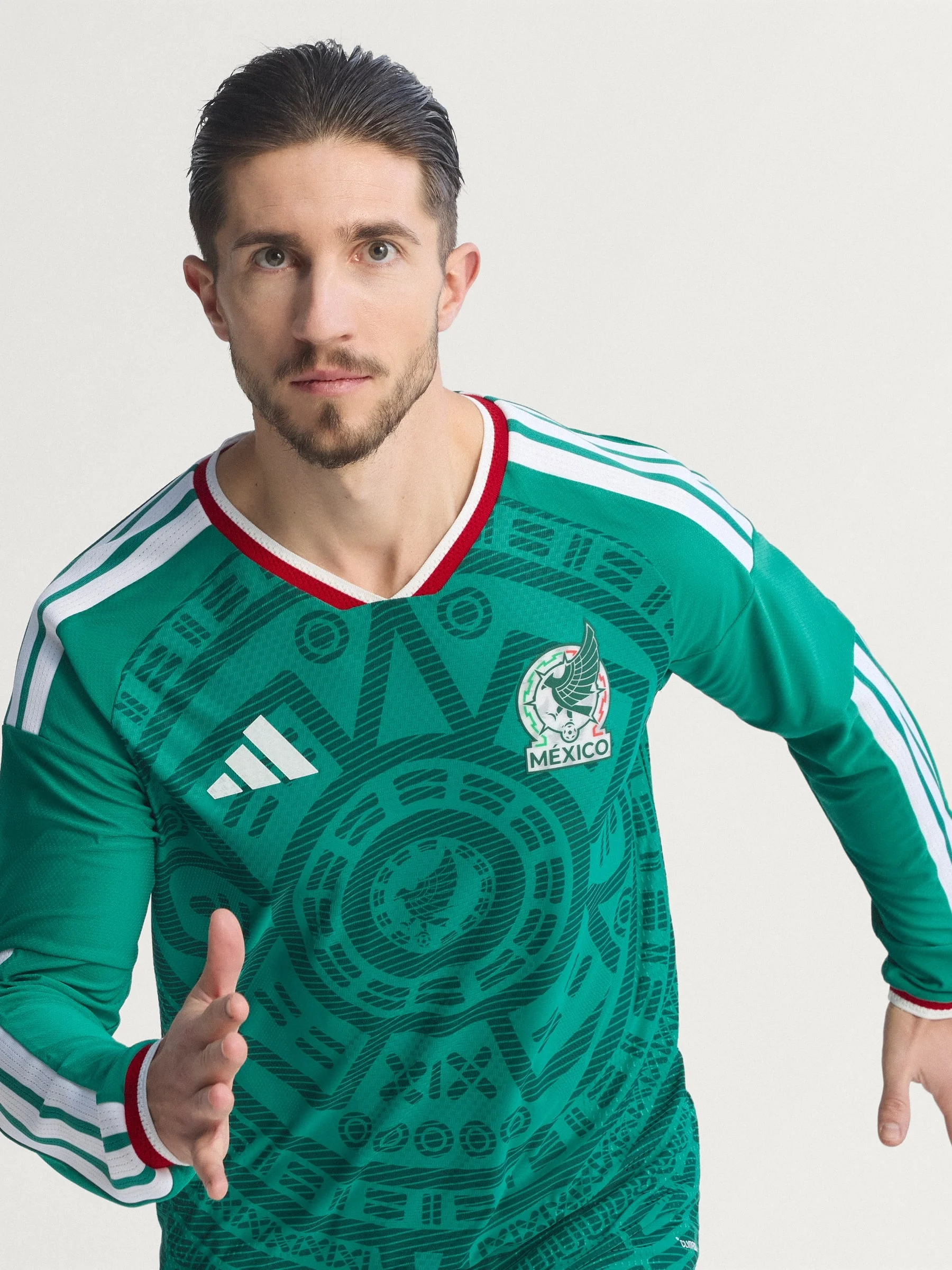 Mexico 26 Home Authentic Long Sleeve Jersey - 1