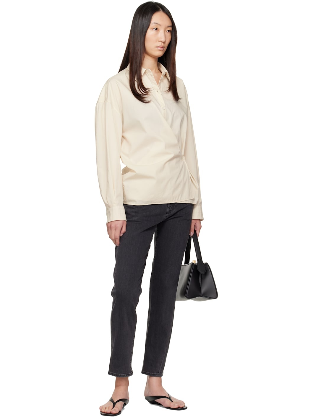 Gray Twisted Seam Jeans - 4