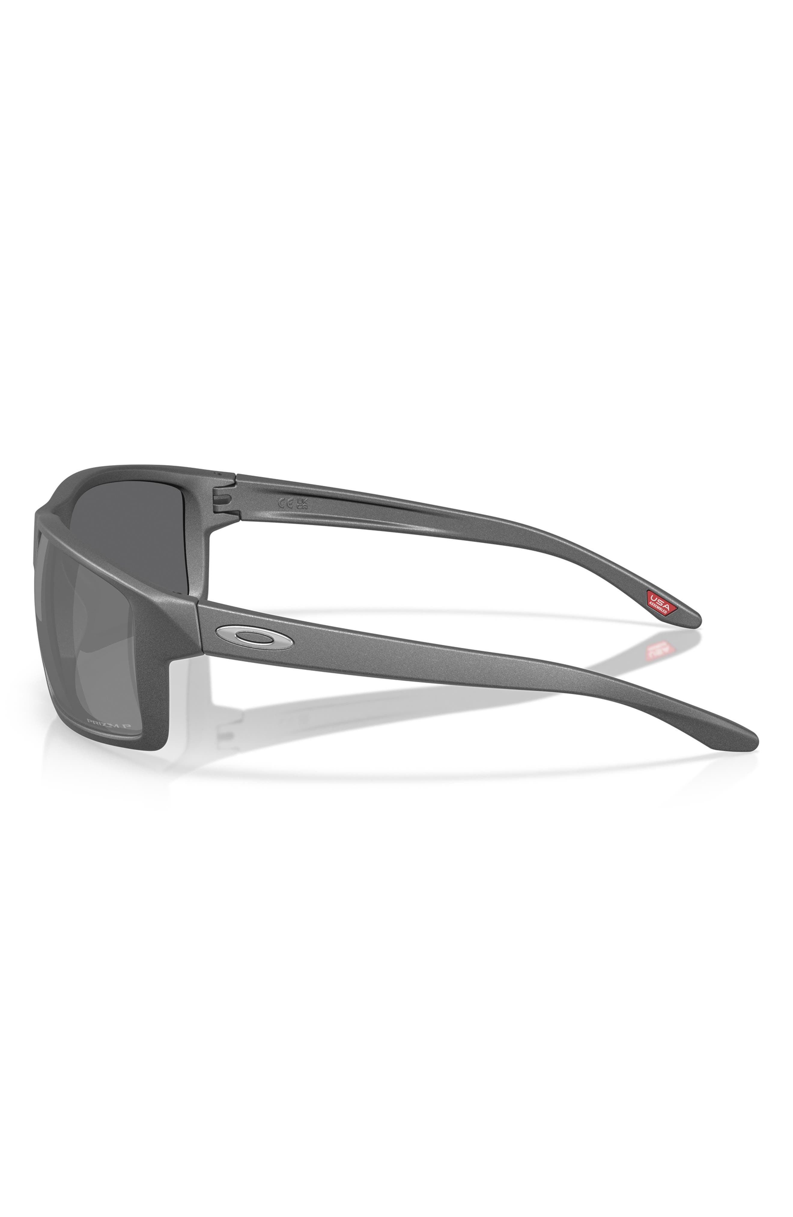 Oakley Gibston XL 62mm Rectangular Sunglasses in Black Grey at Nordstrom - 3