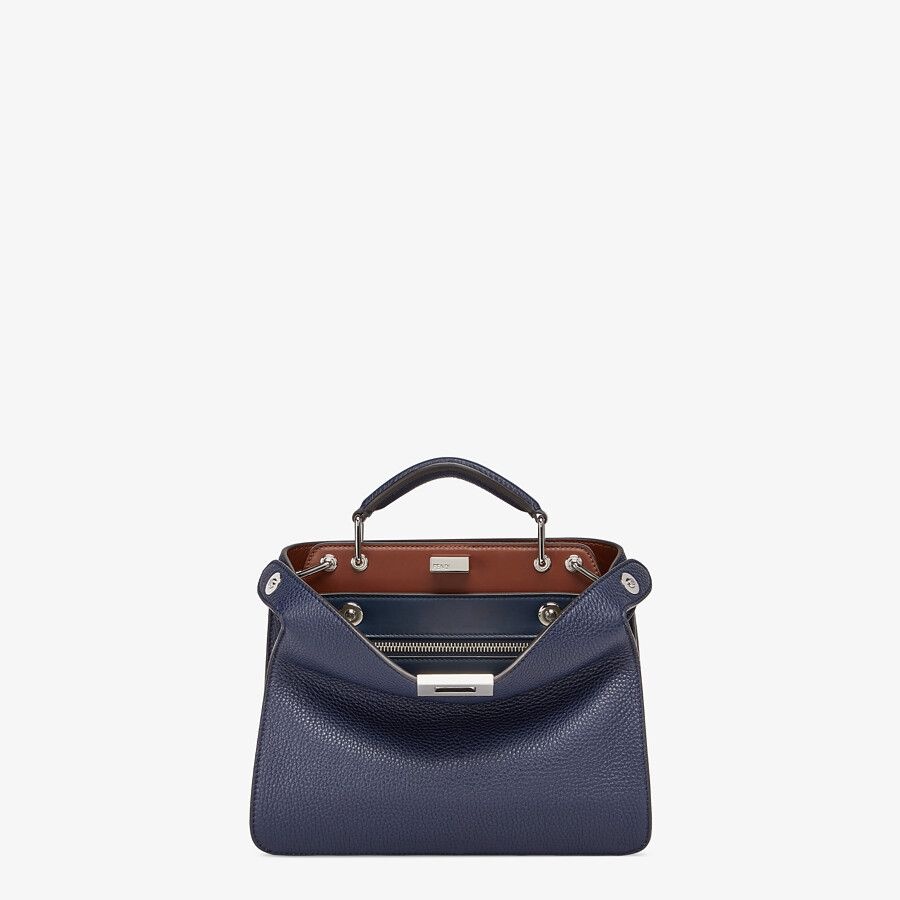 Dark blue leather bag - 1