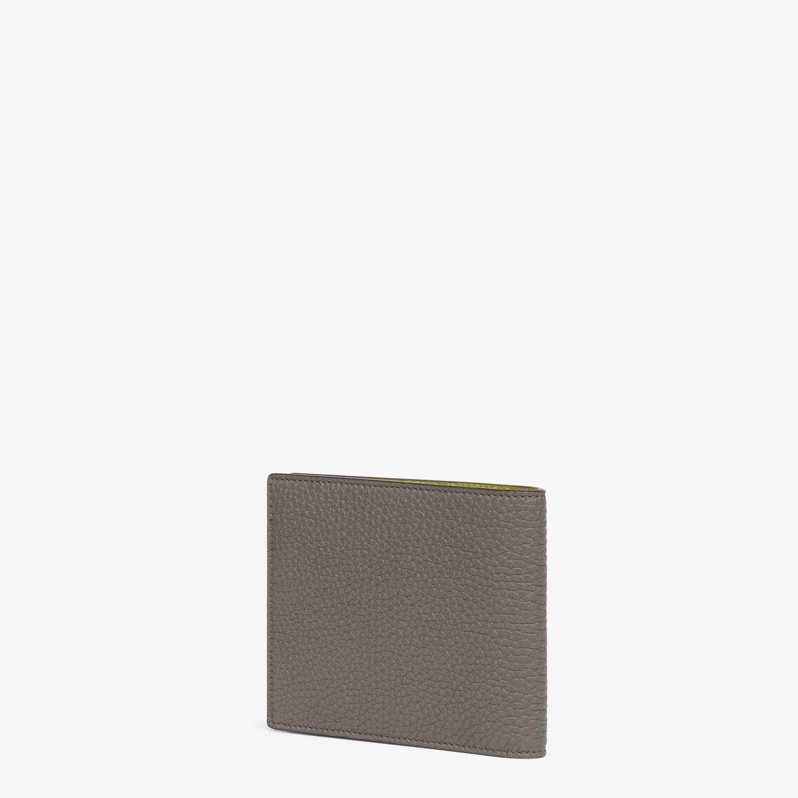 Wallet with eight interior card slots and two compartments for bills. Made of gray Cuoio Romano leat - 2