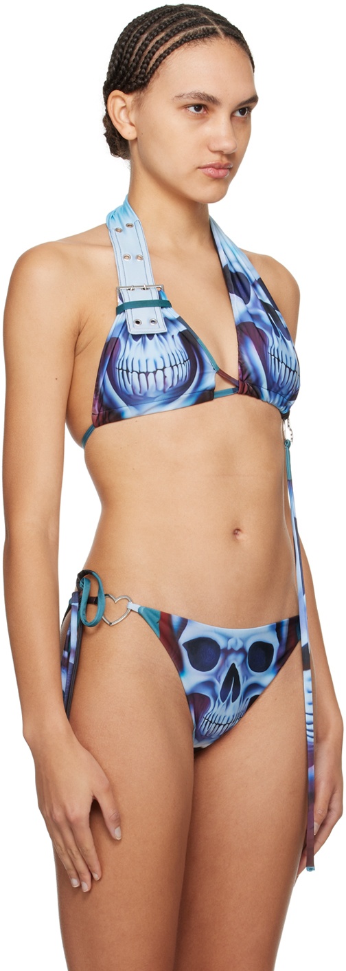 Blue Belt Bikini Top - 2