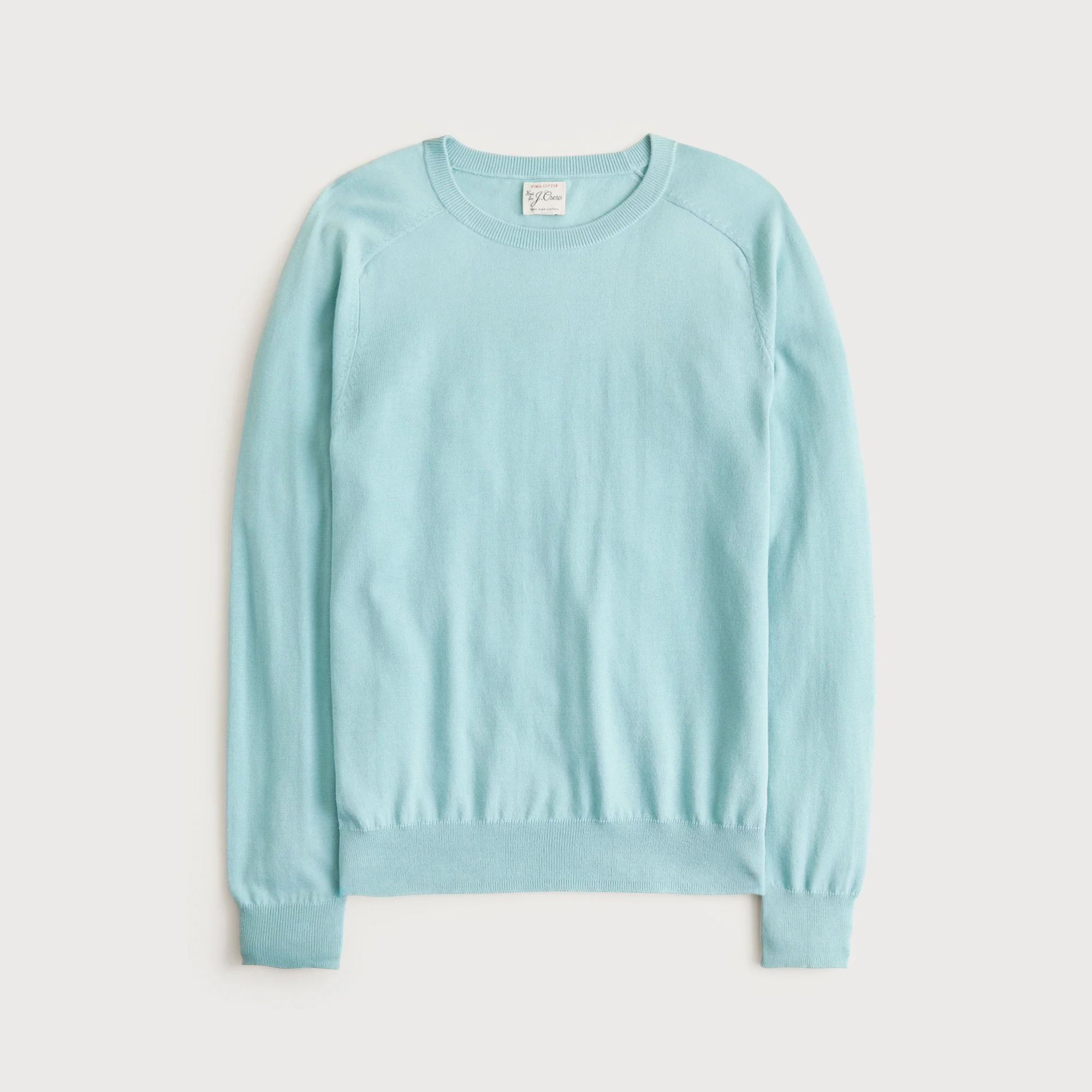 Pima cotton crewneck sweater - 1