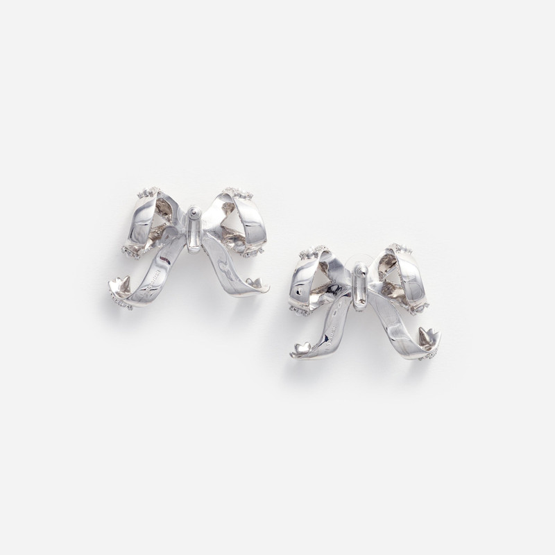 self-portrait Pearl Crystal Bow Earrings outlook