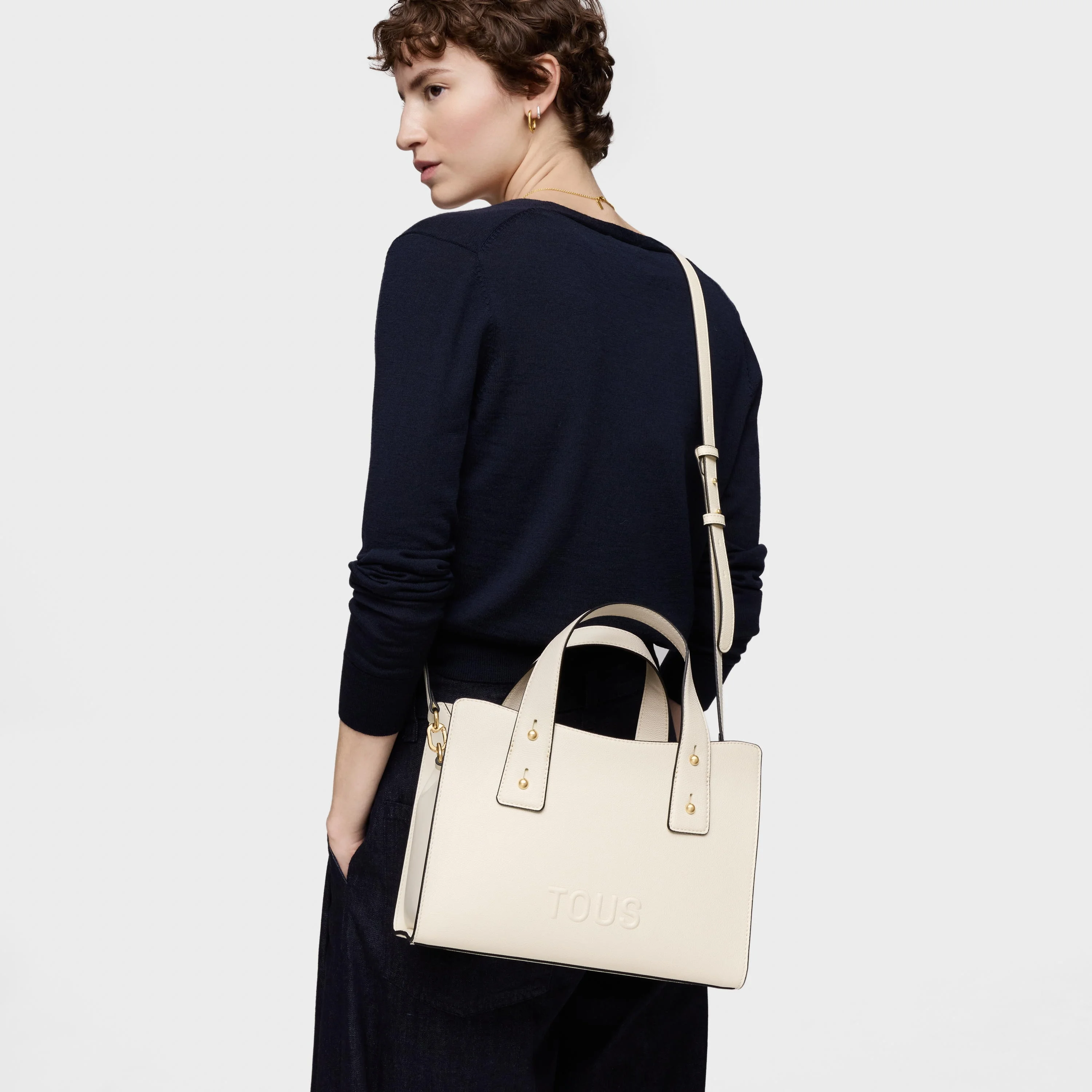 Medium beige City bag TOUS Back to Basics - 1