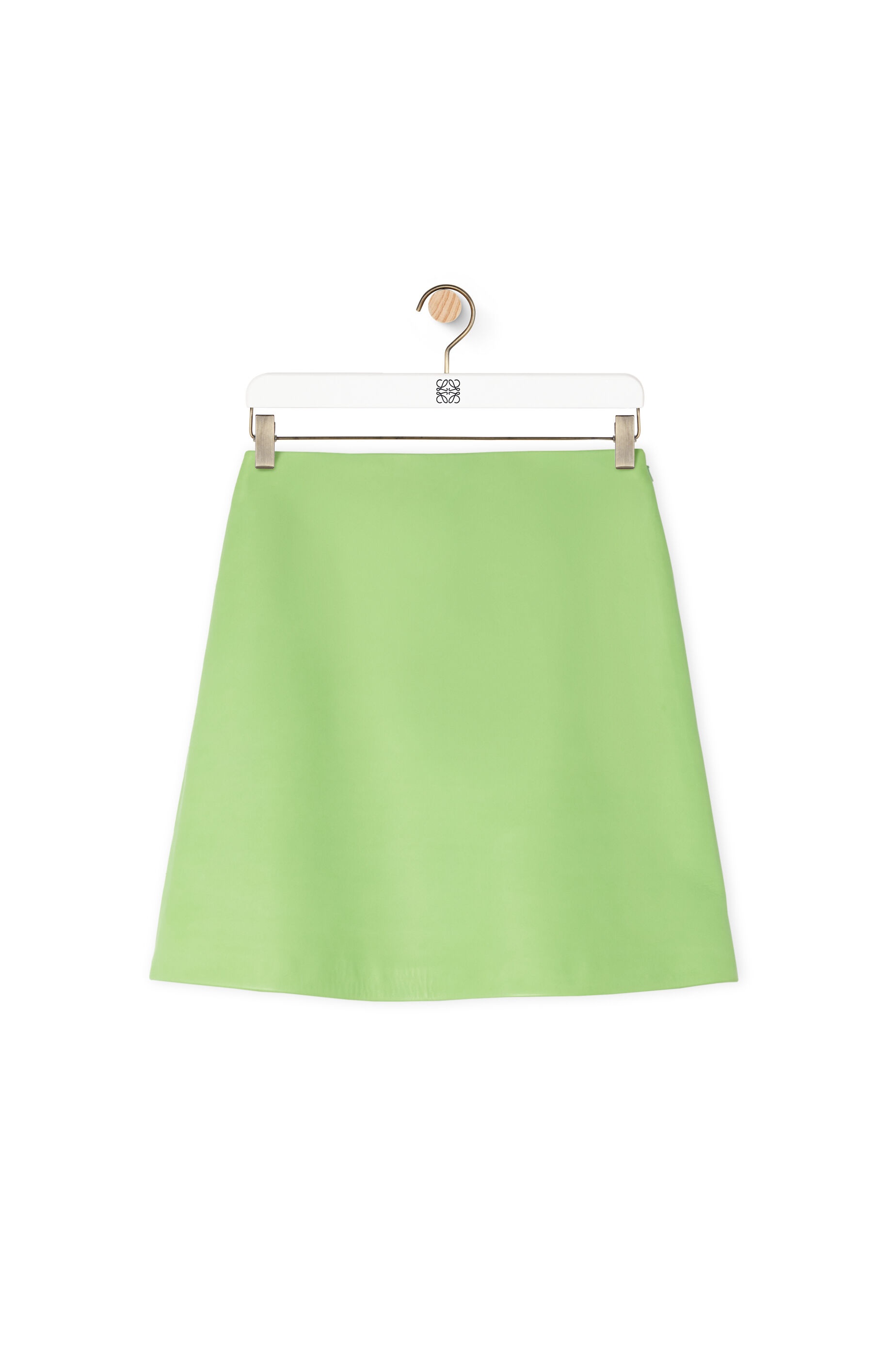 Reproportioned skirt in nappa lambskin - 1