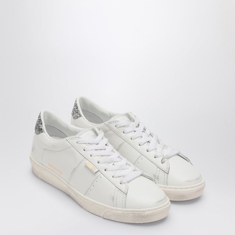 Golden Goose White Matchstar Sneaker With Silver Glitter Women - 2