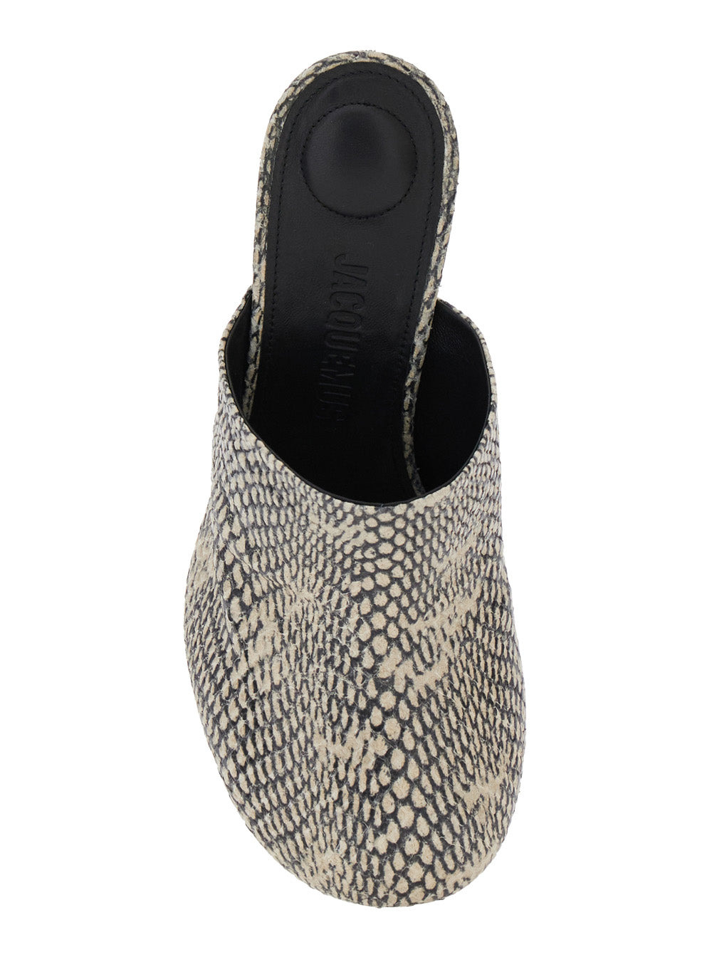 Jacquemus Women 'Les Bisou' Multicolor Mules With Snakeskin Effect And High Heel In Leather Woman - 4