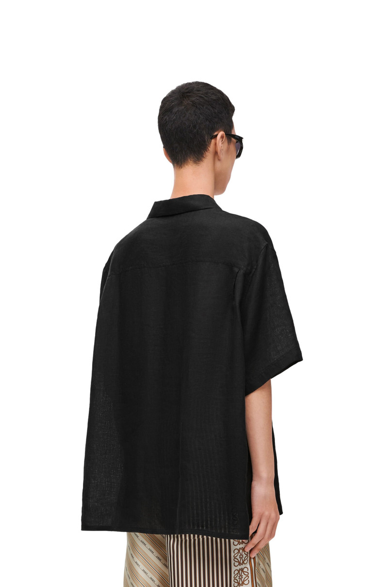 Short sleeve shirt in linen 4