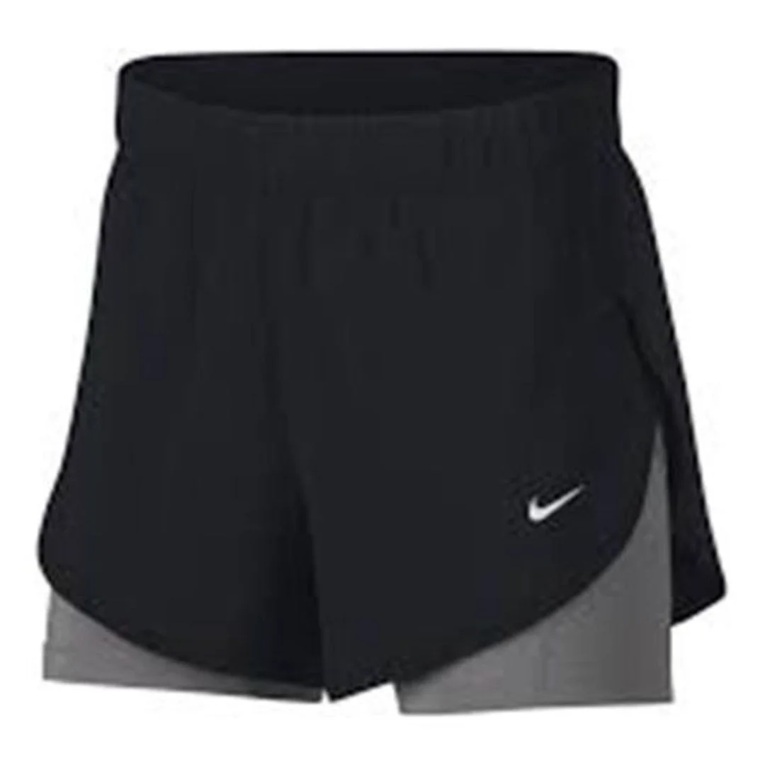 (WMNS) Nike Flex 2-in-1 Woven Shorts 'Black Grey' AR6354-013 - 1