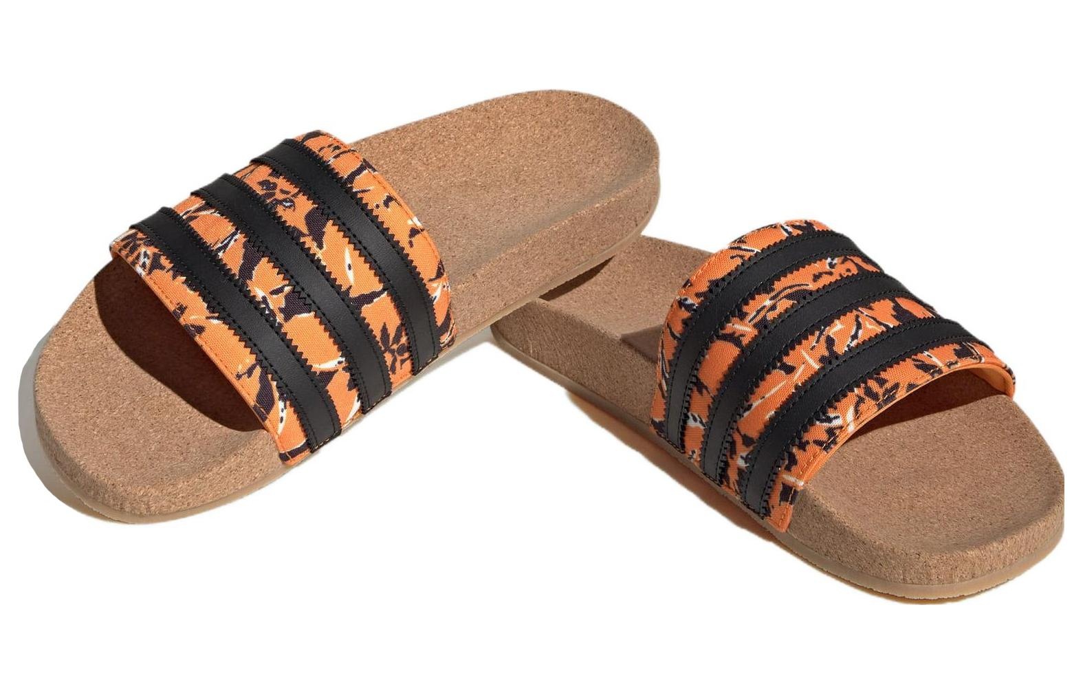 adidas originals Adilette 'Bright Orange Core Black Gum' IE7750 - 3