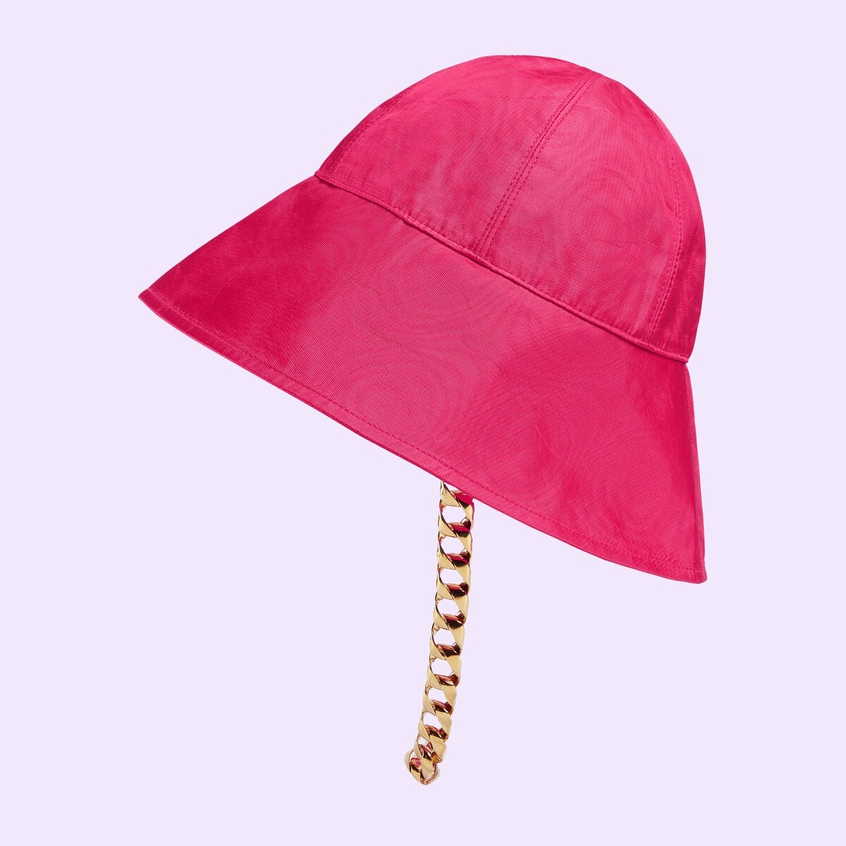 Moiré bucket hat with chain - 2