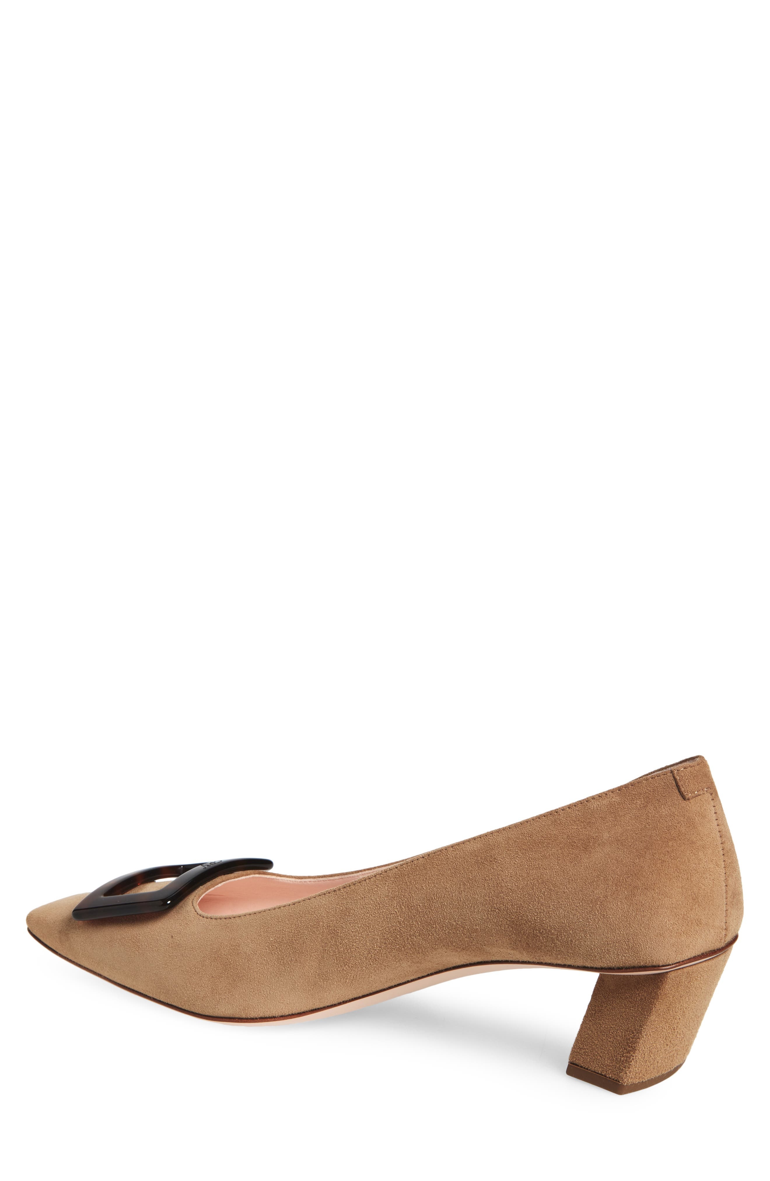 Roger Vivier Belle Vivier Block Heel Pump in Tabacco Chiaro at Nordstrom - 2