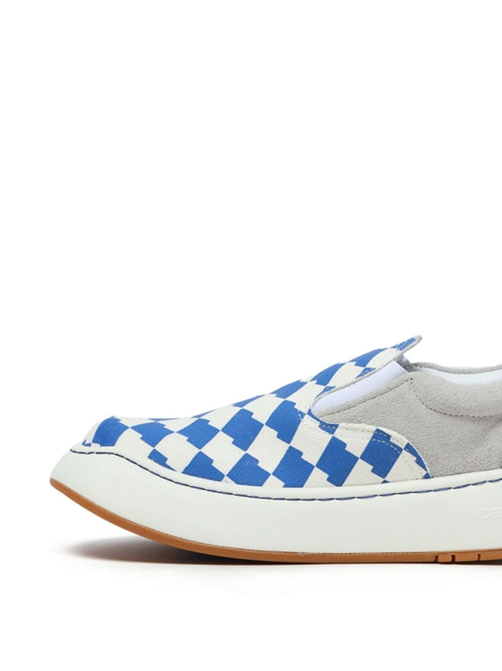 checkered slip-on sneakers - 2