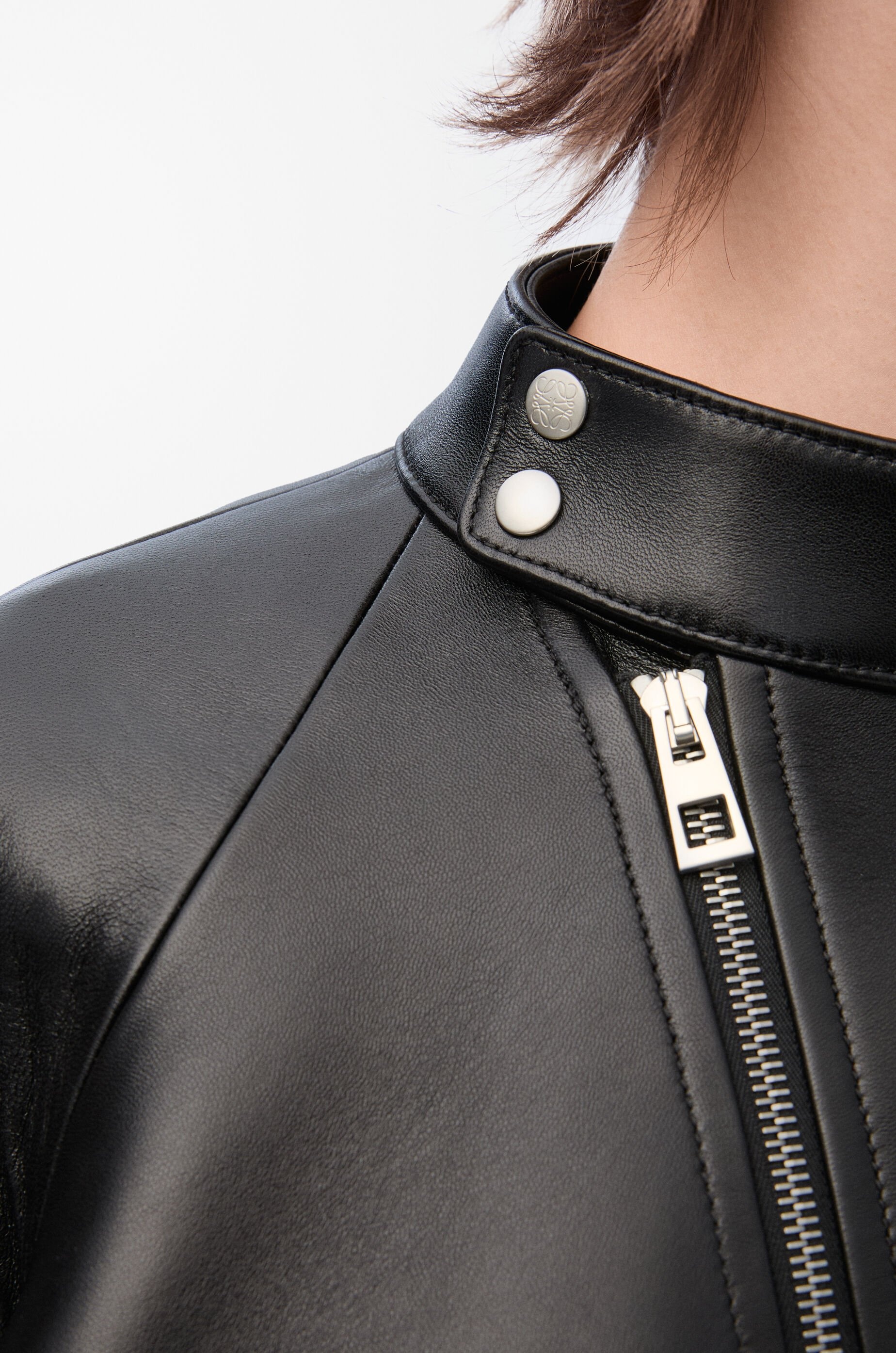 Trapeze jacket in nappa lambskin - 5