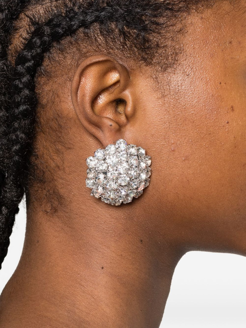 self-portrait crystal flower earrings outlook