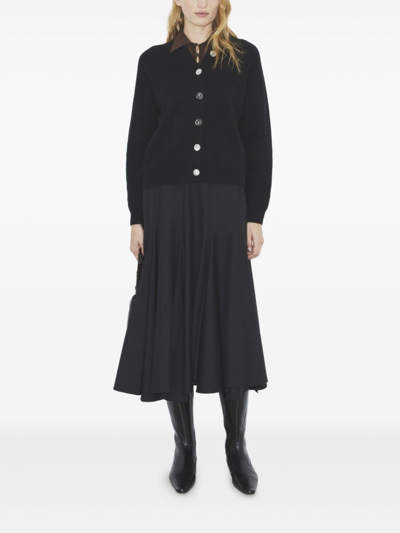 TORY BURCH button merino-wool cardigan outlook
