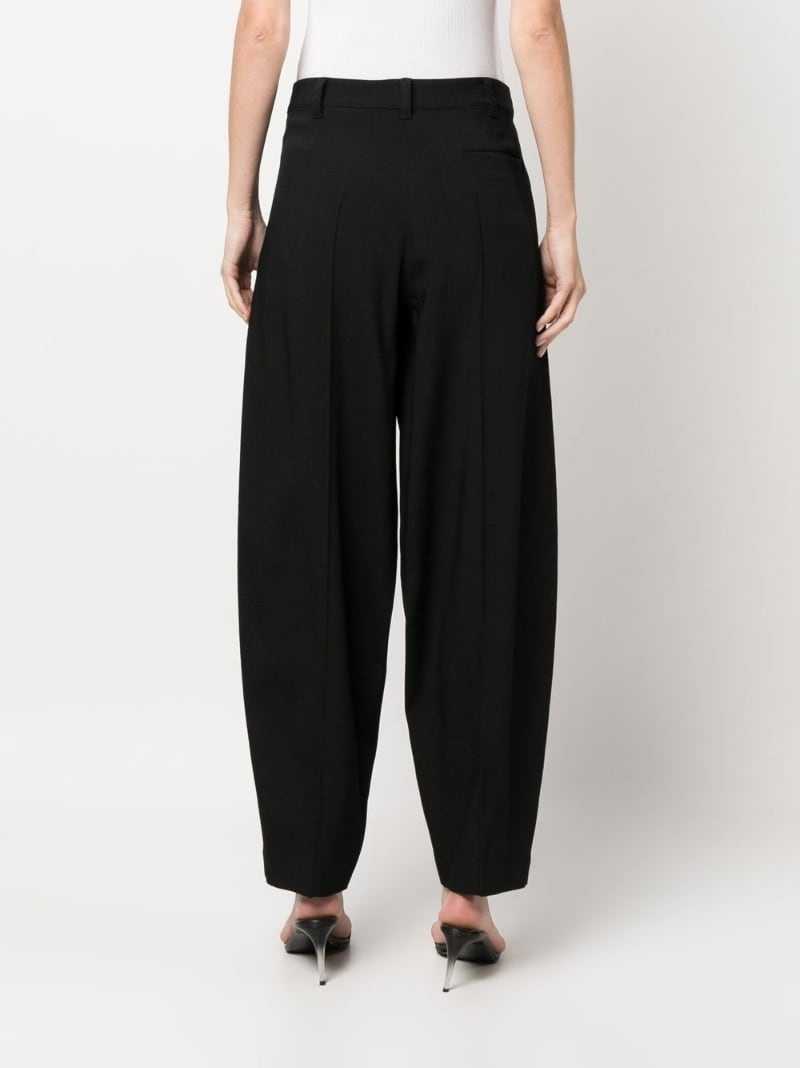 pleat-detail tailored trousers - 4