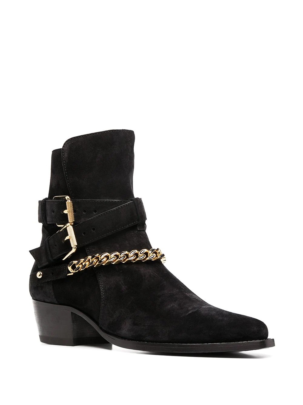 chain-detail ankle boots - 2