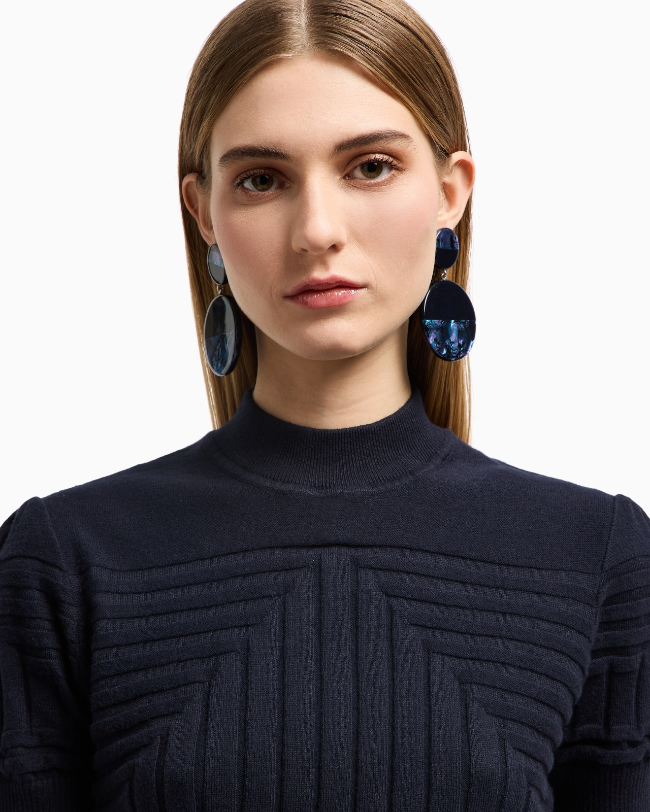 JUMPER WITH RIBBED AND PLAIN-AND-PURL KNIT - 5