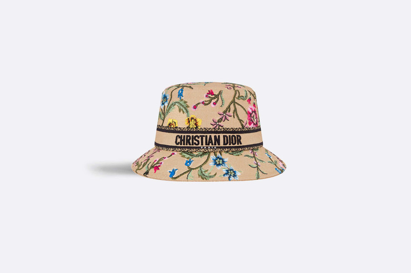 Dior D-Bobby Dior Petites Fleurs Small Brim Bucket Hat outlook