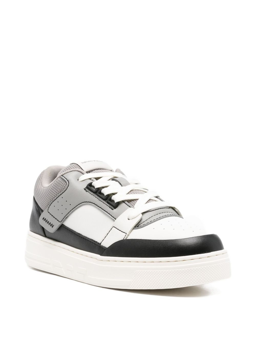 lace-up leather sneakers - 2
