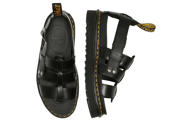 Dr. Martens Terry Leather Black Sandals 23521001 - 3