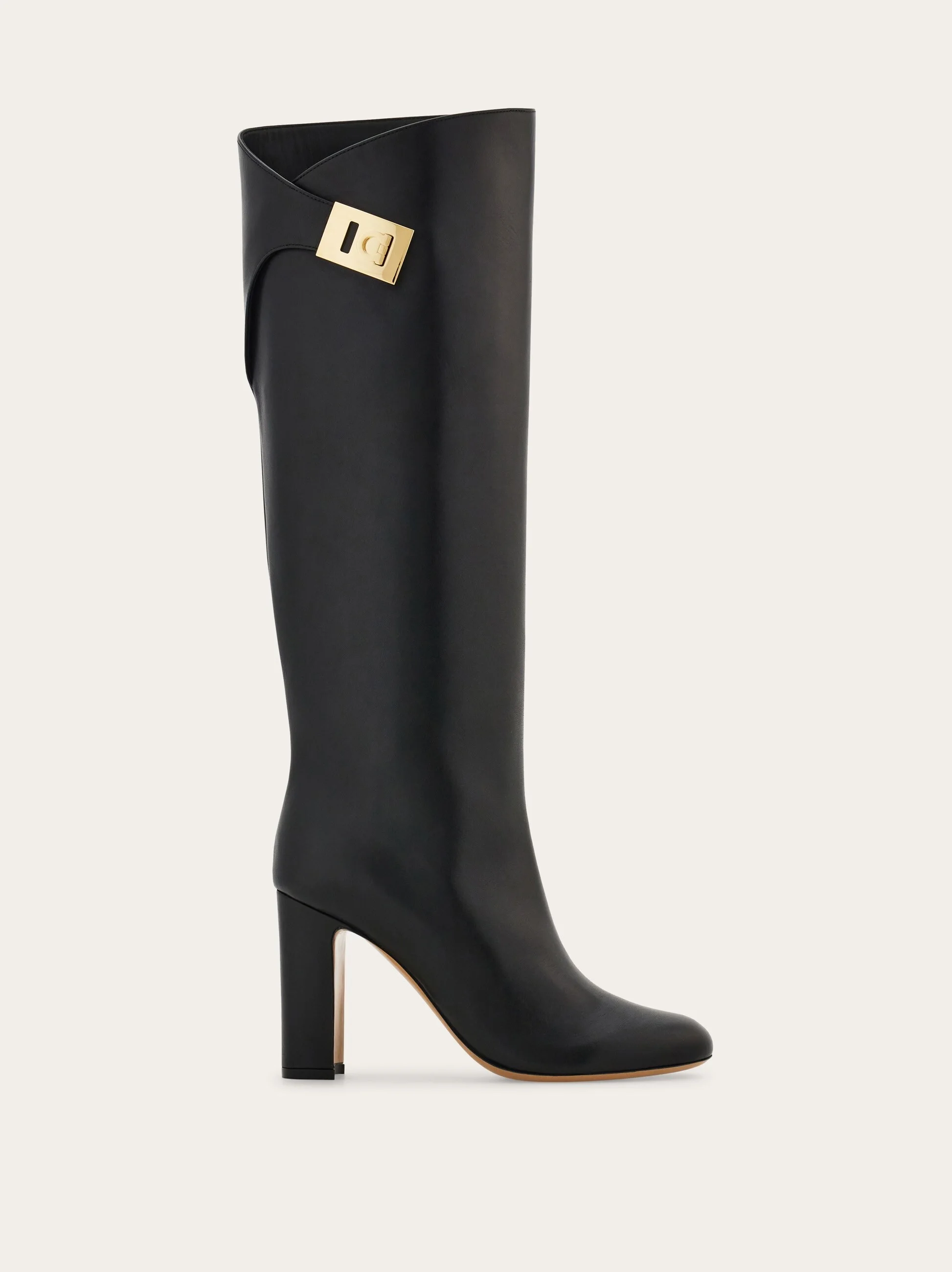 Knee high boot with Hug buckle detail - 1