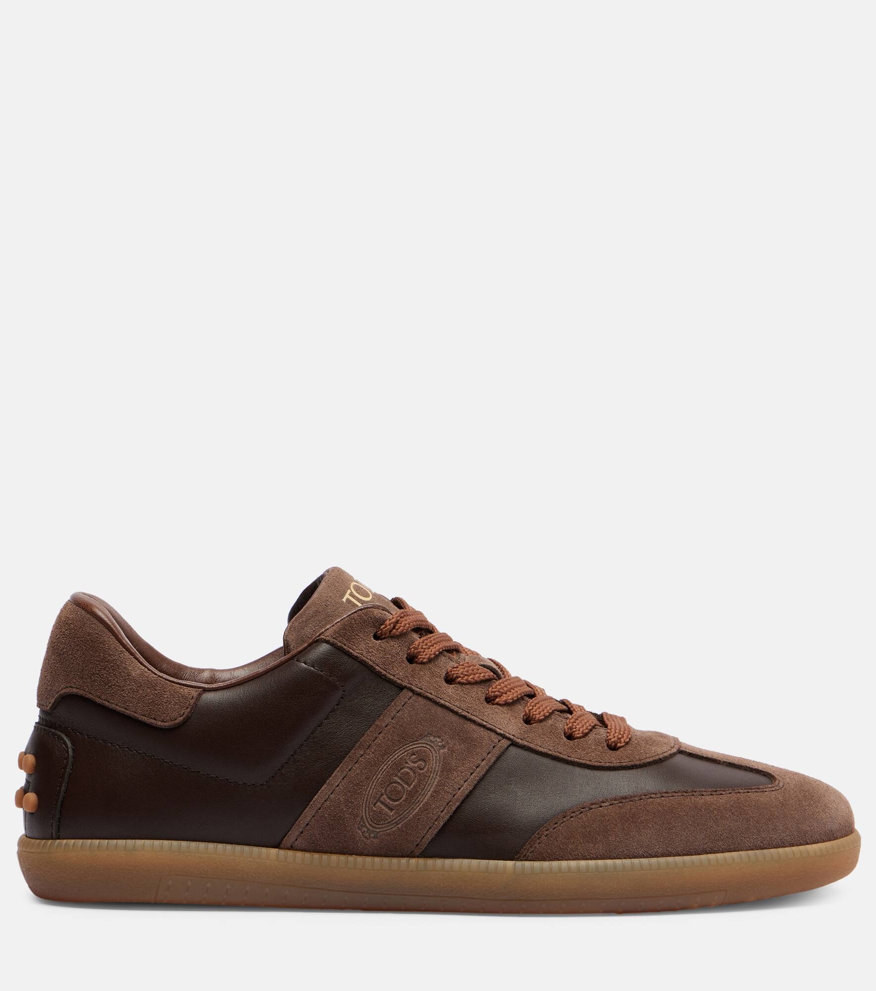 Tabs suede and leather sneakers - 4