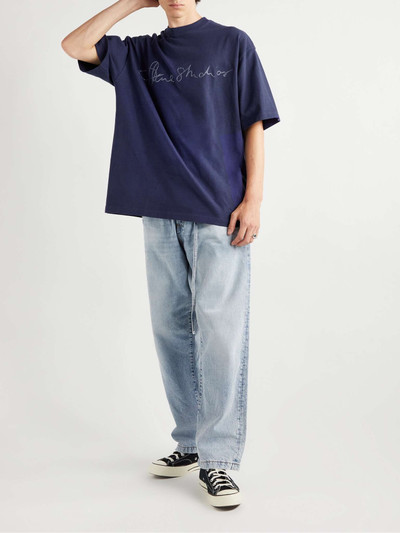 Acne Studios Oversized Logo-Embroidered Organic Cotton-Jersey T-Shirt outlook