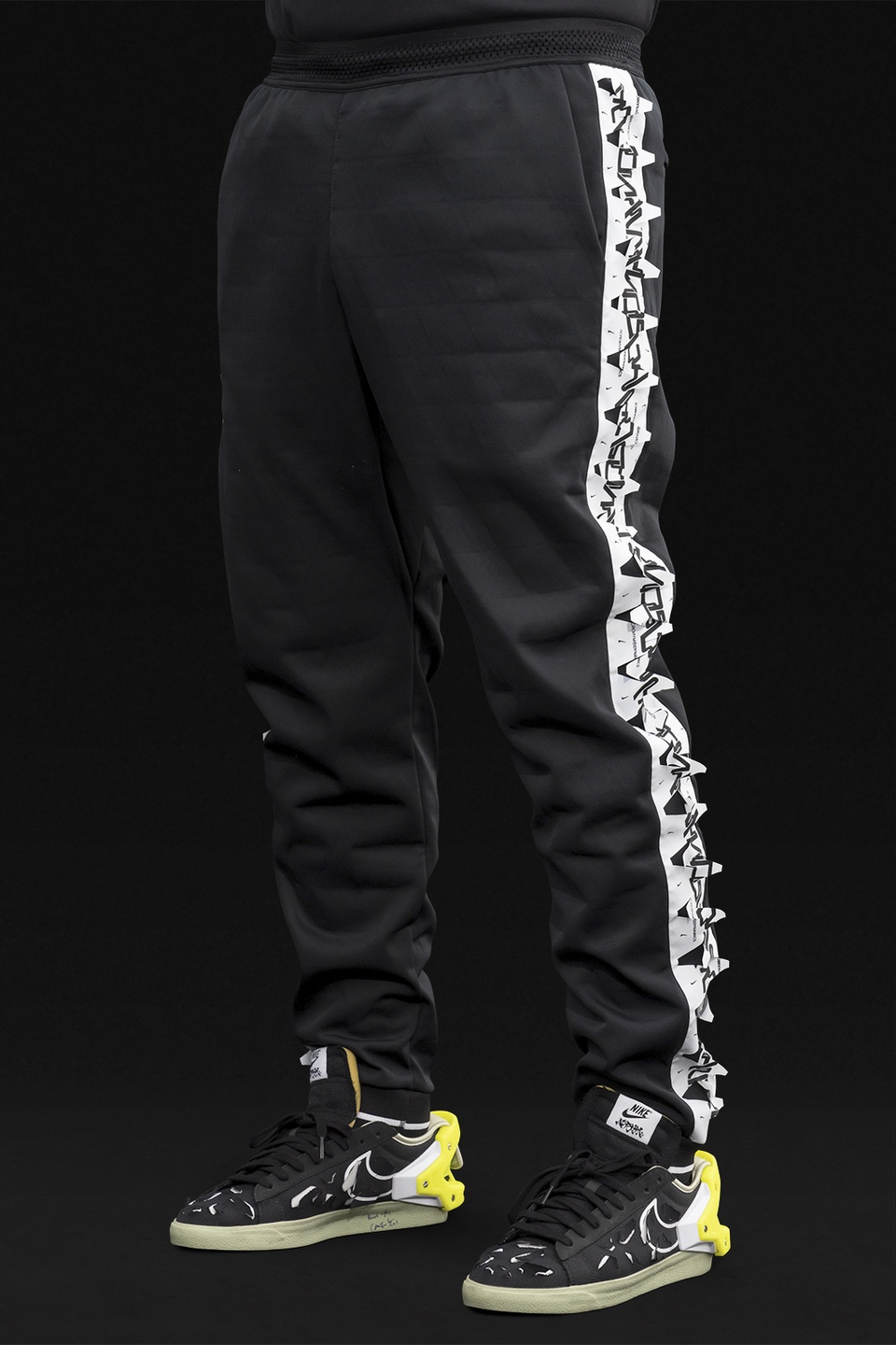 GGG-P1-010 Nike® Acronym® Track Pant Knit Black/White - 15