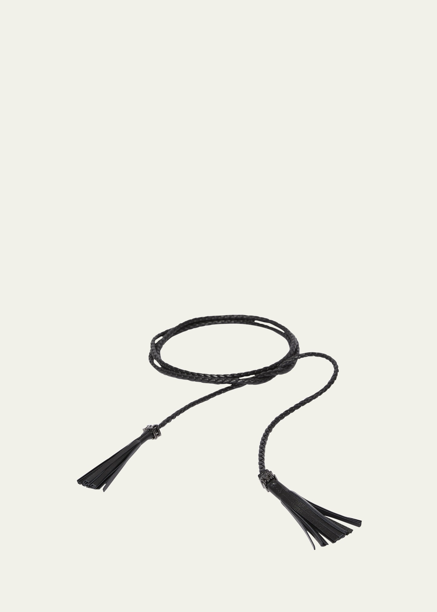 Braided Patent Leather Belt - 1