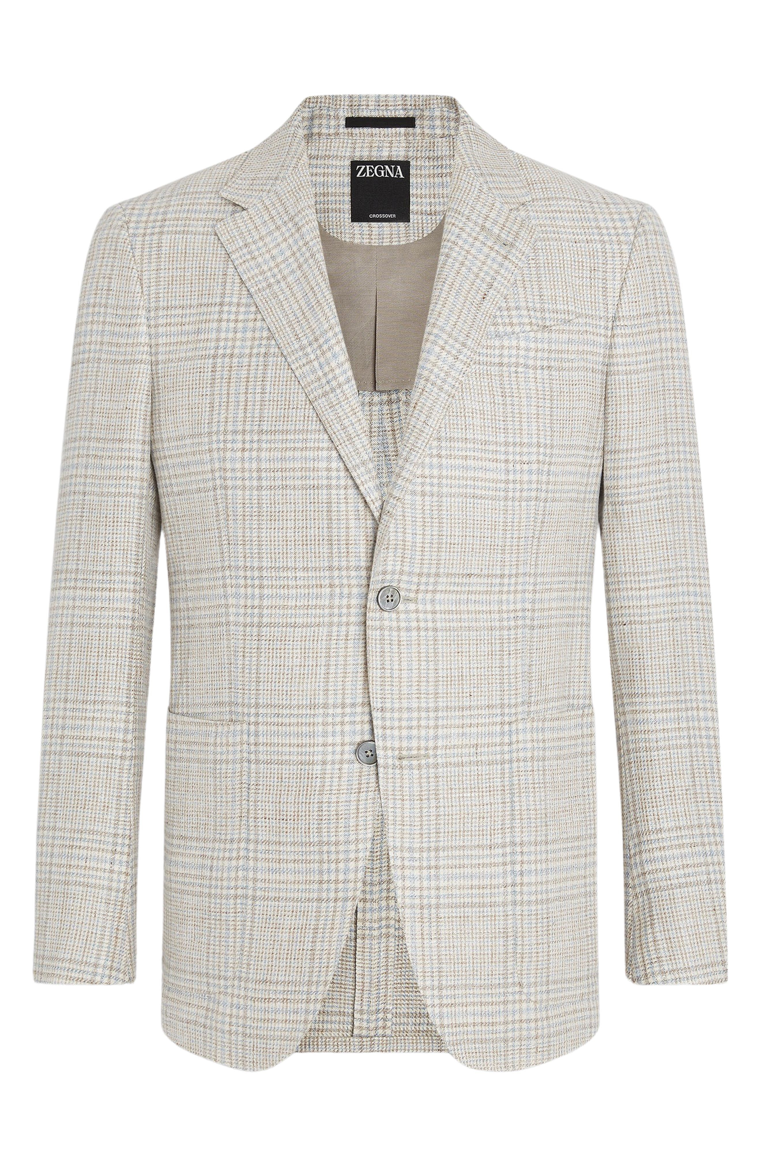 Fairway Crossover Glen Plaid Linen, Wool & Silk Sport Coat - 1