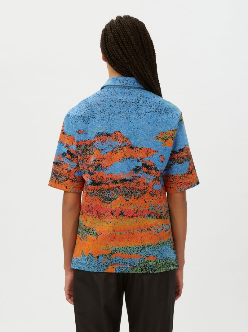 JACQUARD HALF ZIP POLO - 5